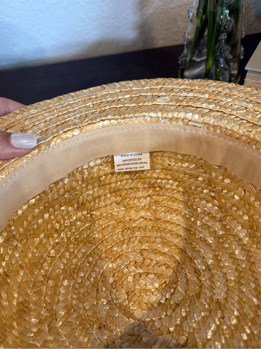 Aperol Spritz Straw Boater Hat - Brand Promo Item - Picture 3 of 6